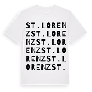 St. Lorenz ordlek t-shirt – ekologisk bomull t-shirt från Pinshirt