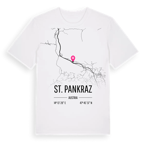 St. Pankraz karta t-shirt – ekologisk bomull t-shirt från Pinshirt