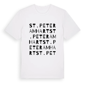 St. Peter am Hart ordlek t-shirt – ekologisk bomull t-shirt från Pinshirt