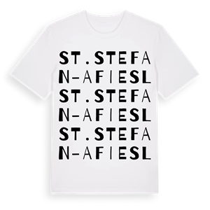 St. Stefan-Afiesl ordlek t-shirt – ekologisk bomull t-shirt från Pinshirt