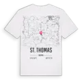 St. Thomas karta t-shirt