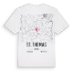 St. Thomas karta t-shirt