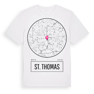St. Thomas t-shirt – ekologisk bomull t-shirt från Pinshirt
