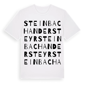 Steinbach an der Steyr ordlek t-shirt – ekologisk bomull t-shirt från Pinshirt