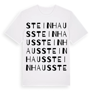 Steinhaus ordlek t-shirt – ekologisk bomull t-shirt från Pinshirt