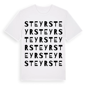 Steyr ordlek t-shirt – ekologisk bomull t-shirt från Pinshirt
