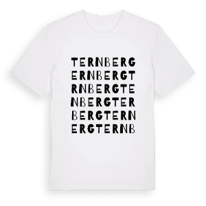 Ternberg ordlek t-shirt – ekologisk bomull t-shirt från Pinshirt