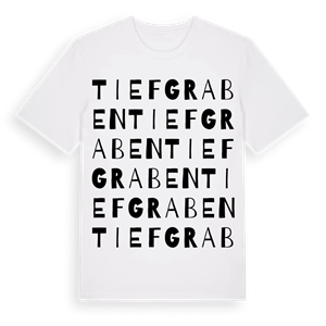 Tiefgraben ordlek t-shirt – ekologisk bomull t-shirt från Pinshirt