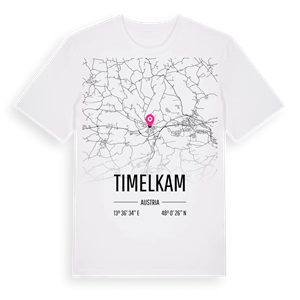 Timelkam karta t-shirt – ekologisk bomull t-shirt från Pinshirt