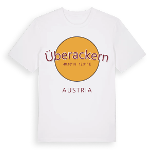 Überackern cirkel t-shirt – ekologisk bomull t-shirt från Pinshirt