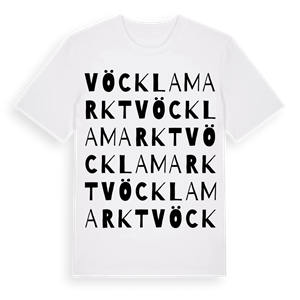 Vöcklamarkt ordlek t-shirt – ekologisk bomull t-shirt från Pinshirt