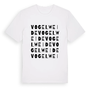 Vogelweide ordlek t-shirt – ekologisk bomull t-shirt från Pinshirt