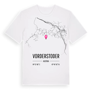 Vorderstoder karta t-shirt – ekologisk bomull t-shirt från Pinshirt
