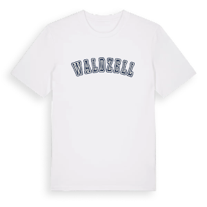 Waldzell college t-shirt – ekologisk bomull t-shirt från Pinshirt