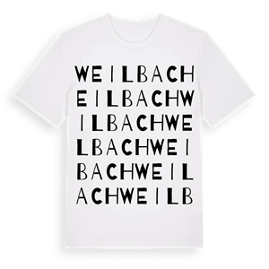 Weilbach ordlek t-shirt – ekologisk bomull t-shirt från Pinshirt