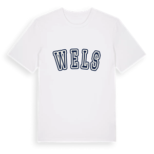 Wels college t-shirt – ekologisk bomull t-shirt från Pinshirt