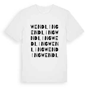 Wendling ordlek t-shirt – ekologisk bomull t-shirt från Pinshirt