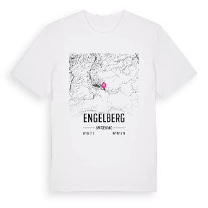 Engelberg karta t-shirt – ekologisk bomull t-shirt från Pinshirt