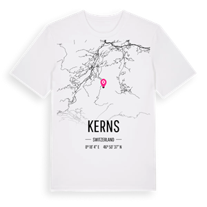 Kerns karta t-shirt – ekologisk bomull t-shirt från Pinshirt