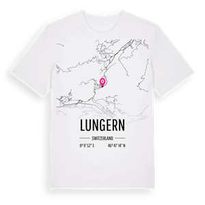 Lungern karta t-shirt – ekologisk bomull t-shirt från Pinshirt