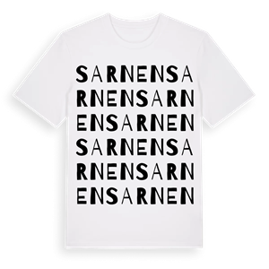 Sarnen ordlek t-shirt – ekologisk bomull t-shirt från Pinshirt