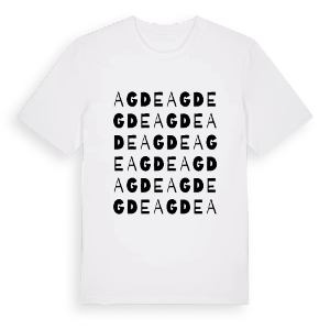 Agde ordlek t-shirt – ekologisk bomull t-shirt från Pinshirt