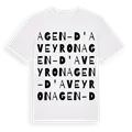 Agen-d'Aveyron ordlek t-shirt
