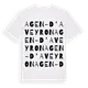 Agen-d'Aveyron ordlek t-shirt