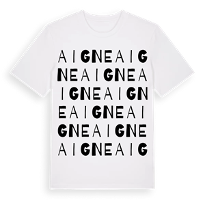 Aigne ordlek t-shirt – ekologisk bomull t-shirt från Pinshirt