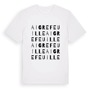 Aigrefeuille ordlek t-shirt – ekologisk bomull t-shirt från Pinshirt