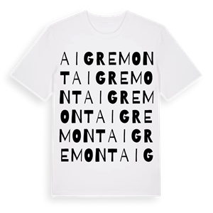 Aigremont ordlek t-shirt – ekologisk bomull t-shirt från Pinshirt
