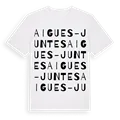 Aigues-Juntes ordlek t-shirt