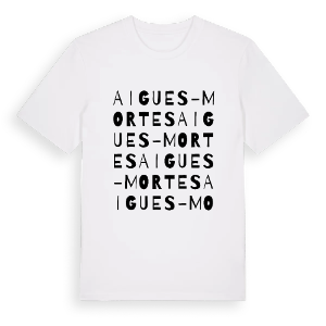 Aigues-Mortes ordlek t-shirt – ekologisk bomull t-shirt från Pinshirt