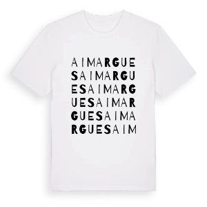 Aimargues ordlek t-shirt – ekologisk bomull t-shirt från Pinshirt