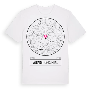 Albaret-le-Comtal t-shirt – ekologisk bomull t-shirt från Pinshirt