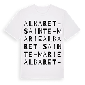 Albaret-Sainte-Marie ordlek t-shirt – ekologisk bomull t-shirt från Pinshirt