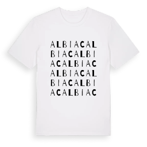 Albiac ordlek t-shirt – ekologisk bomull t-shirt från Pinshirt