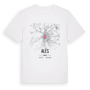Alès karta t-shirt – ekologisk bomull t-shirt från Pinshirt