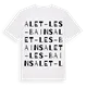 Alet-les-Bains ordlek t-shirt