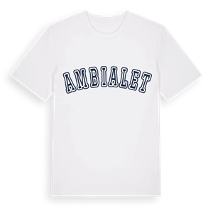 Ambialet college t-shirt – ekologisk bomull t-shirt från Pinshirt