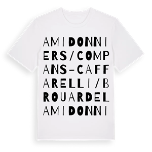 Amidonniers / Compans-Caffarelli / Brouardel ordlek t-shirt – ekologisk bomull t-shirt från Pinshirt