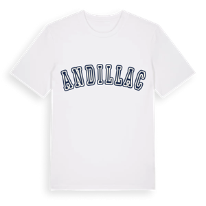 Andillac college t-shirt – ekologisk bomull t-shirt från Pinshirt