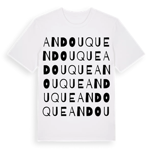 Andouque ordlek t-shirt – ekologisk bomull t-shirt från Pinshirt