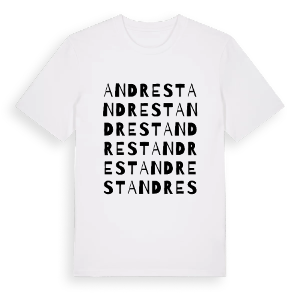 Andrest ordlek t-shirt – ekologisk bomull t-shirt från Pinshirt