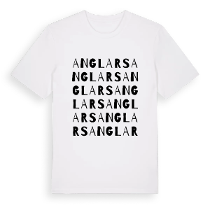 Anglars ordlek t-shirt – ekologisk bomull t-shirt från Pinshirt