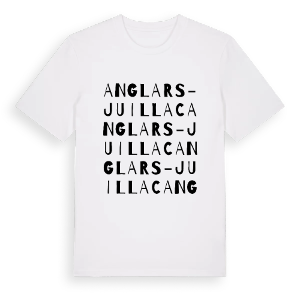 Anglars-Juillac ordlek t-shirt – ekologisk bomull t-shirt från Pinshirt