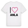 Jag älskar Anla t-shirt stort tryck