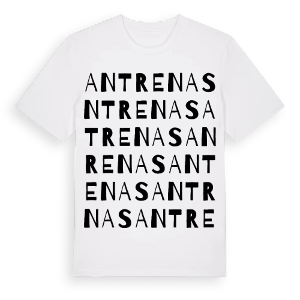 Antrenas ordlek t-shirt – ekologisk bomull t-shirt från Pinshirt