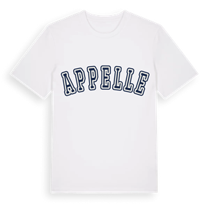 Appelle college t-shirt – ekologisk bomull t-shirt från Pinshirt