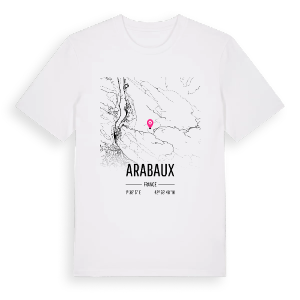 Arabaux karta t-shirt – ekologisk bomull t-shirt från Pinshirt